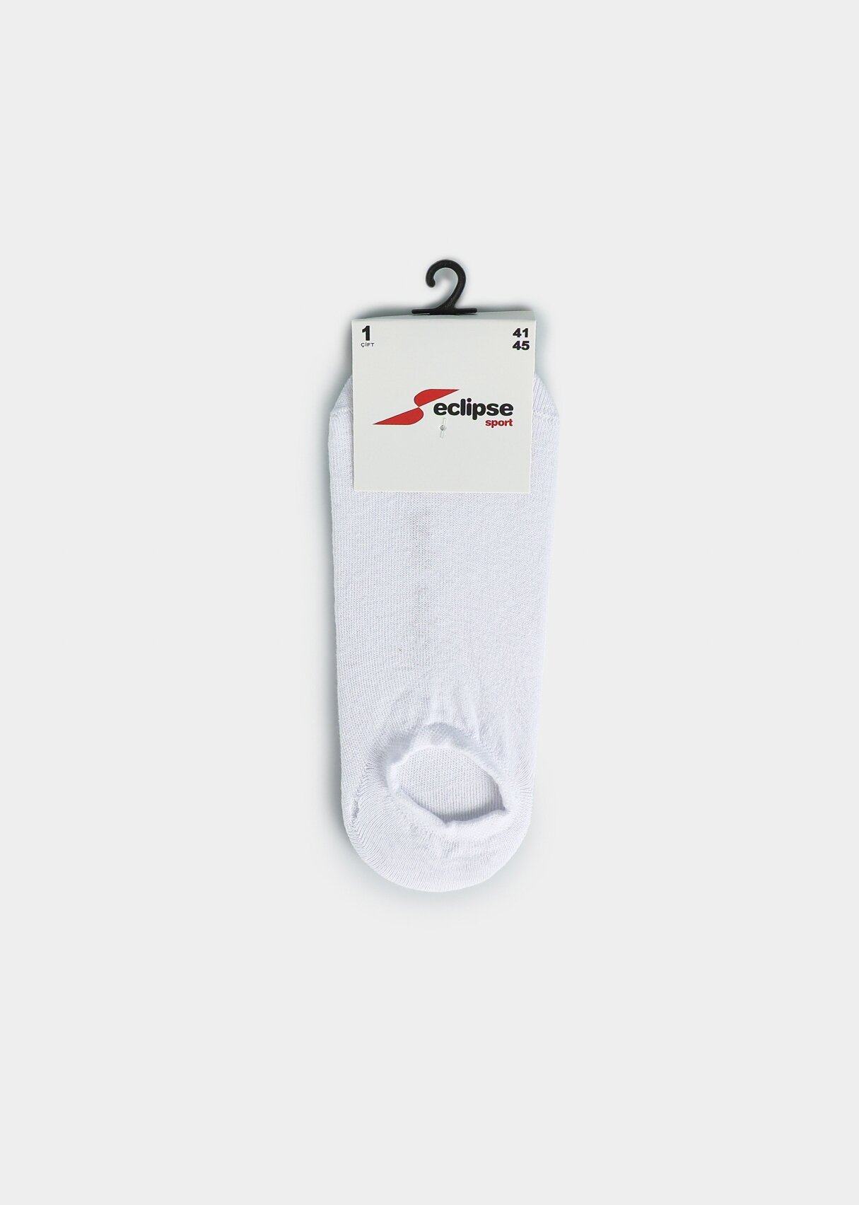 Beyaz  Eclipse Sport ES001 Beyaz Sneaker Tekli Çorap