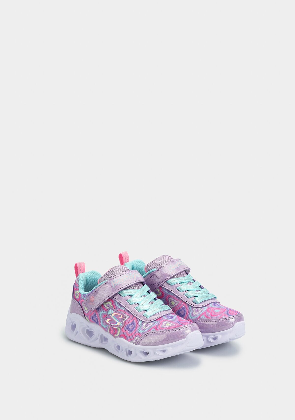 Heart Lights Boogie Love Renkli Kız Çocuk Sneaker 303257Llvmt