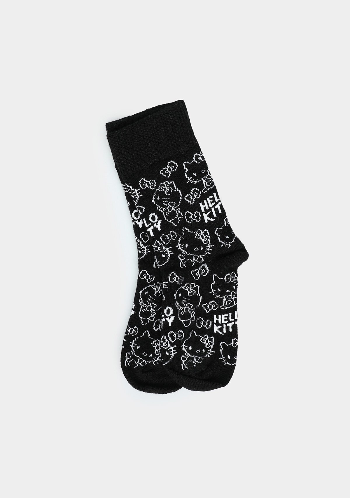 Siyah  Hello Kitty Siyah Soket Çorap 27-30