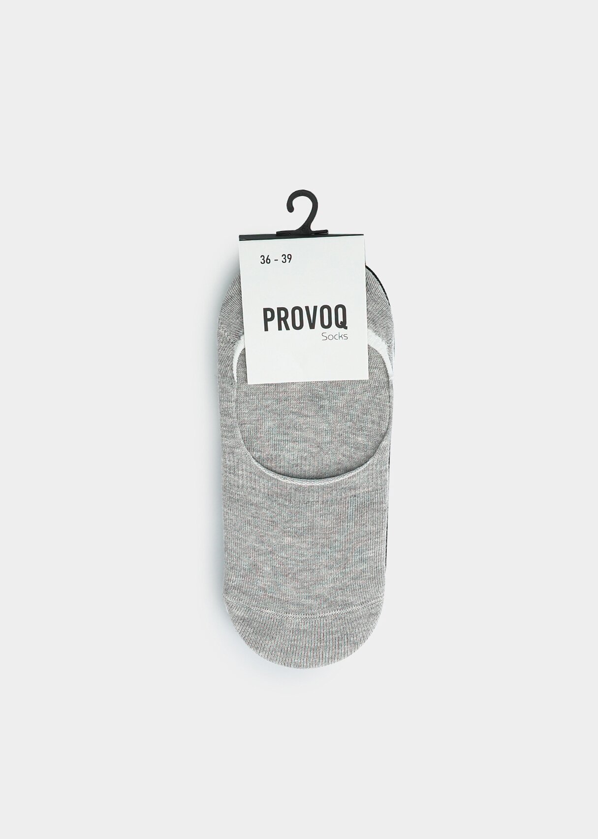 Multi  Provoq Çorap Gri-Beyaz-Siyah 3'lü patik 36-39