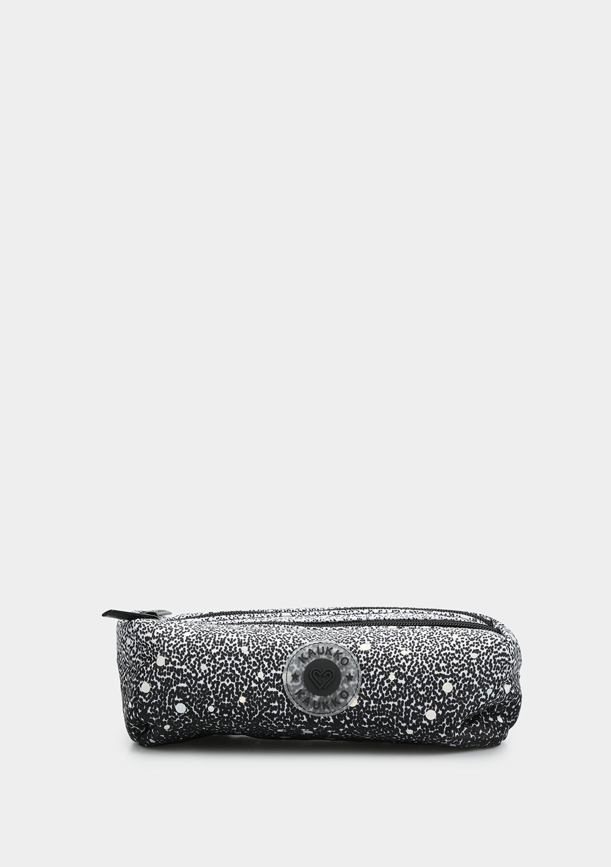 Siyah  KAUKKO DOTS DUAL KALEM ÇANTASI BLACK