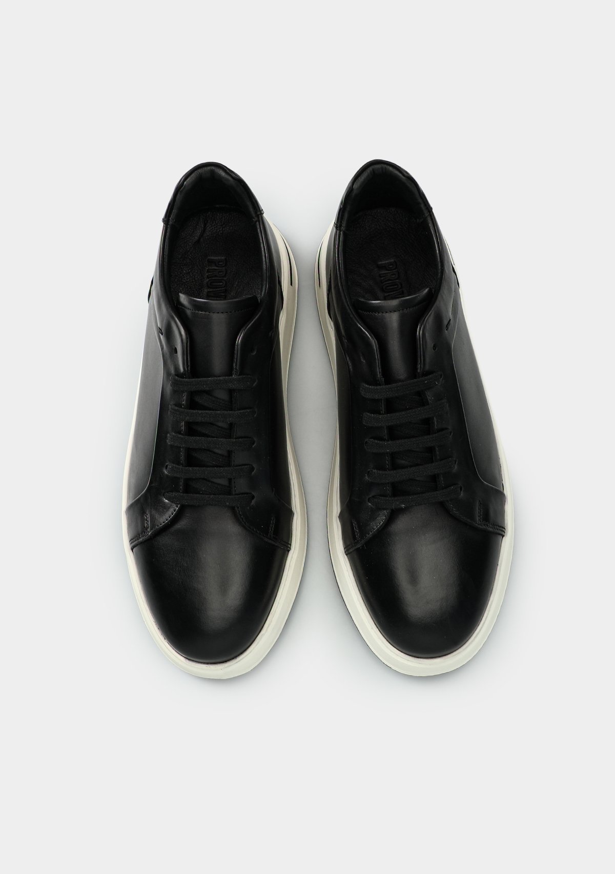 Siyah Deri Erkek Sneaker