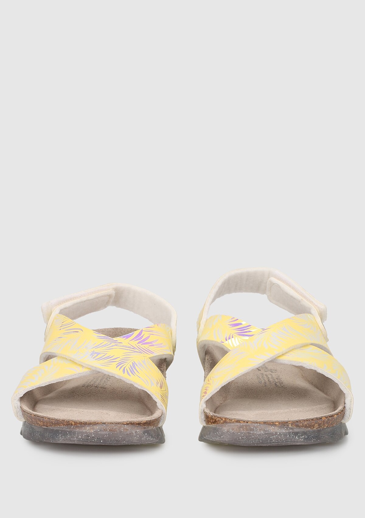 Superfit Sarı Deri Kız Çocuk Düz Sandalet