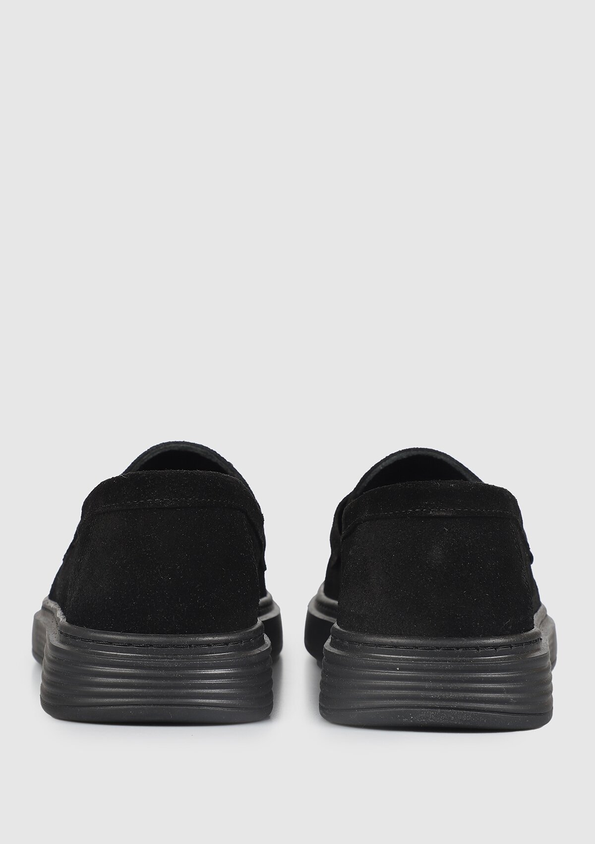 Siyah Deri Kadın Ayakkabı