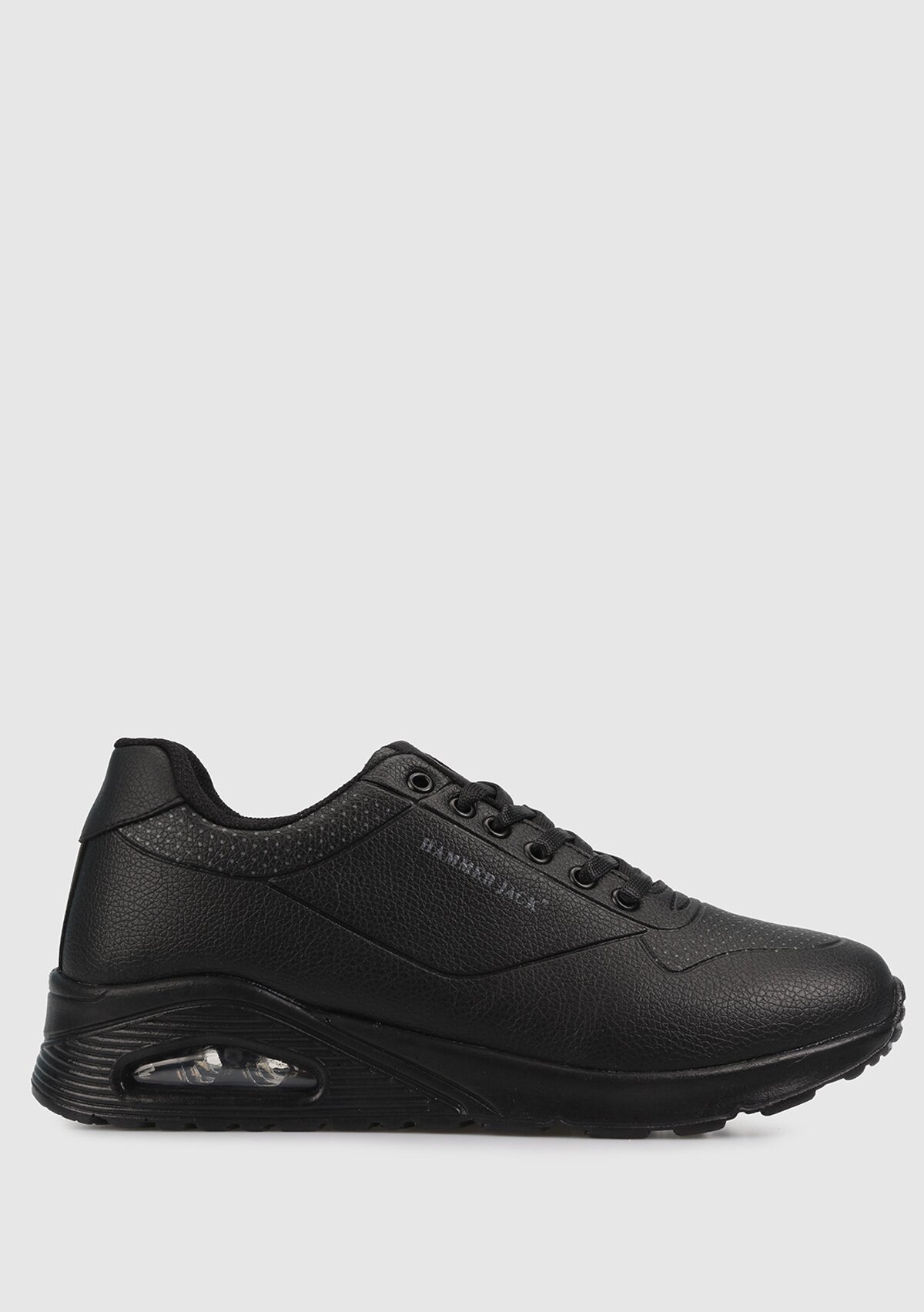 545-505z Monica Siyah Deri Kadın Sneaker