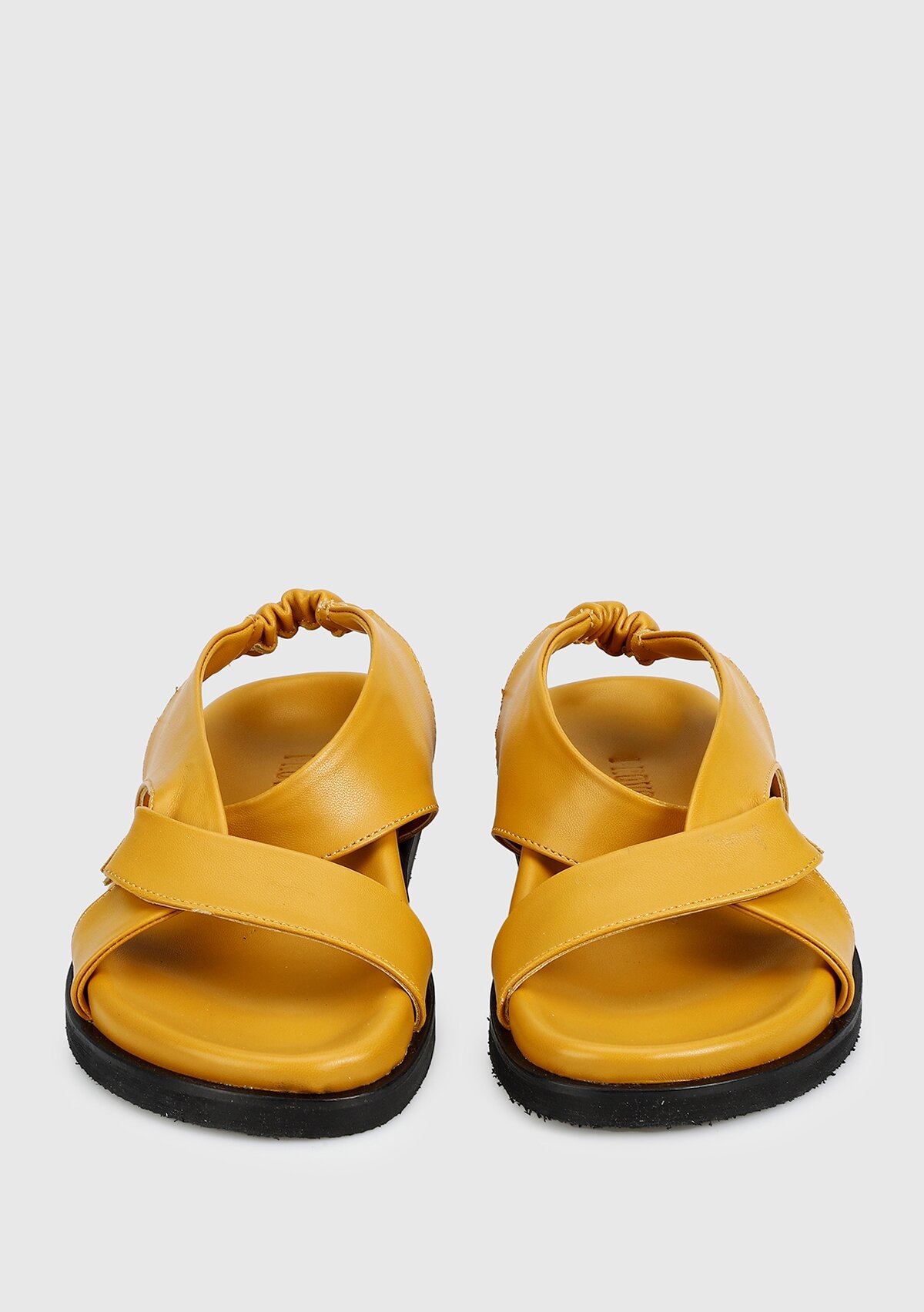 Sarı Kadın Düz Sandalet