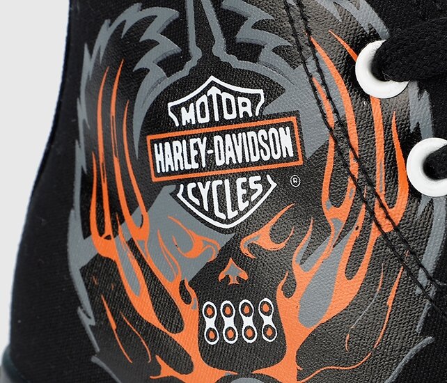 Harley Davidson Plano Siyah Kadın Sneaker 023Z100148