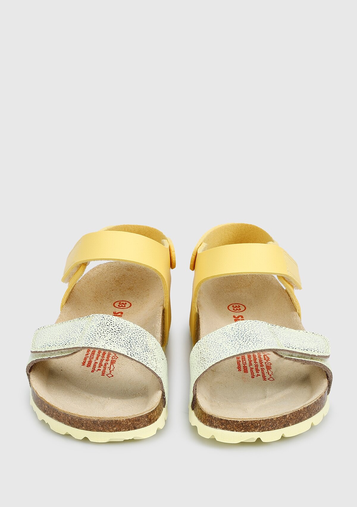 Superfit Sarı Deri Kız Çocuk Düz Sandalet