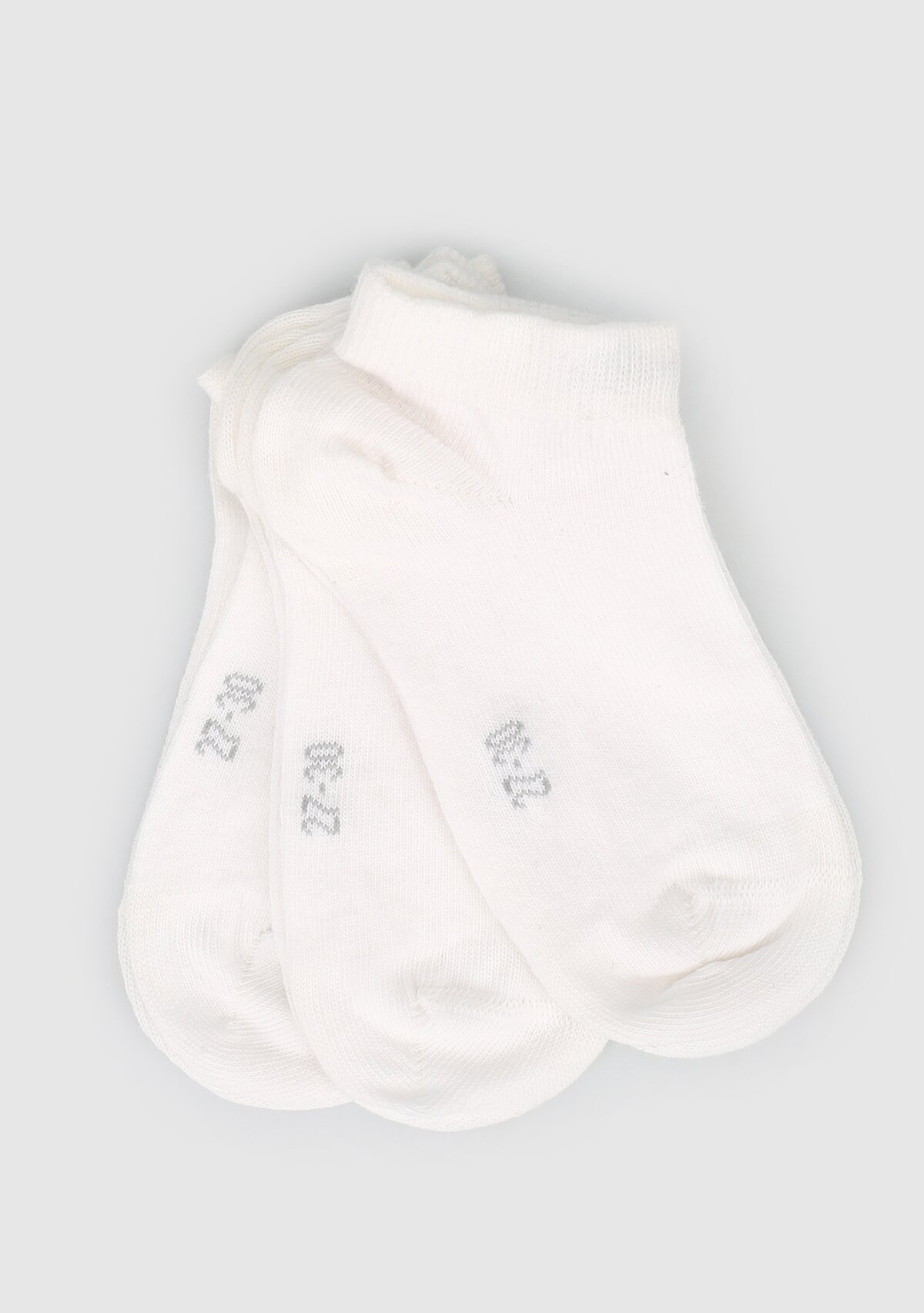 Miovela Beyaz  Miovela MVC02 Beyaz 3' lü Patik Çocuk Çorabı