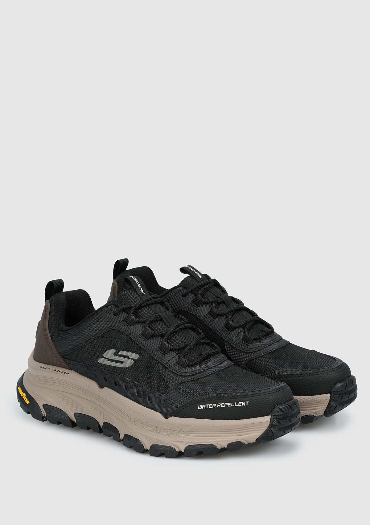 Skechers Siyah Erkek Outdoor Ayakkabı 237565 Bknt D'Lux Trekker