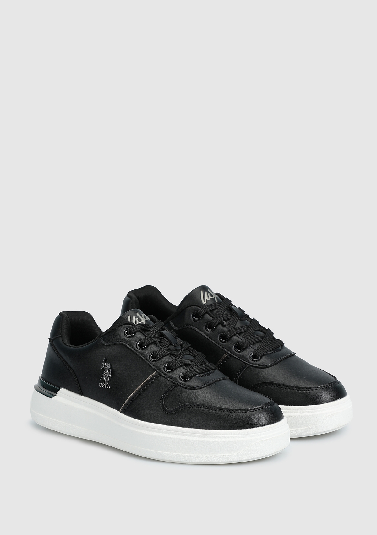 U.S. Polo Assn. Alka Siyah Kadın Sneaker