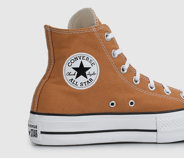 Converse Chuck Taylor All Star Puff Lift HI Kahve Kadın Sneaker A11537C