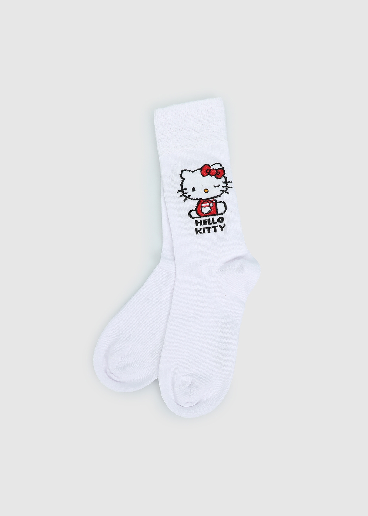  Beyaz  Hello Kitty Beyaz Soket Çorap 31-34