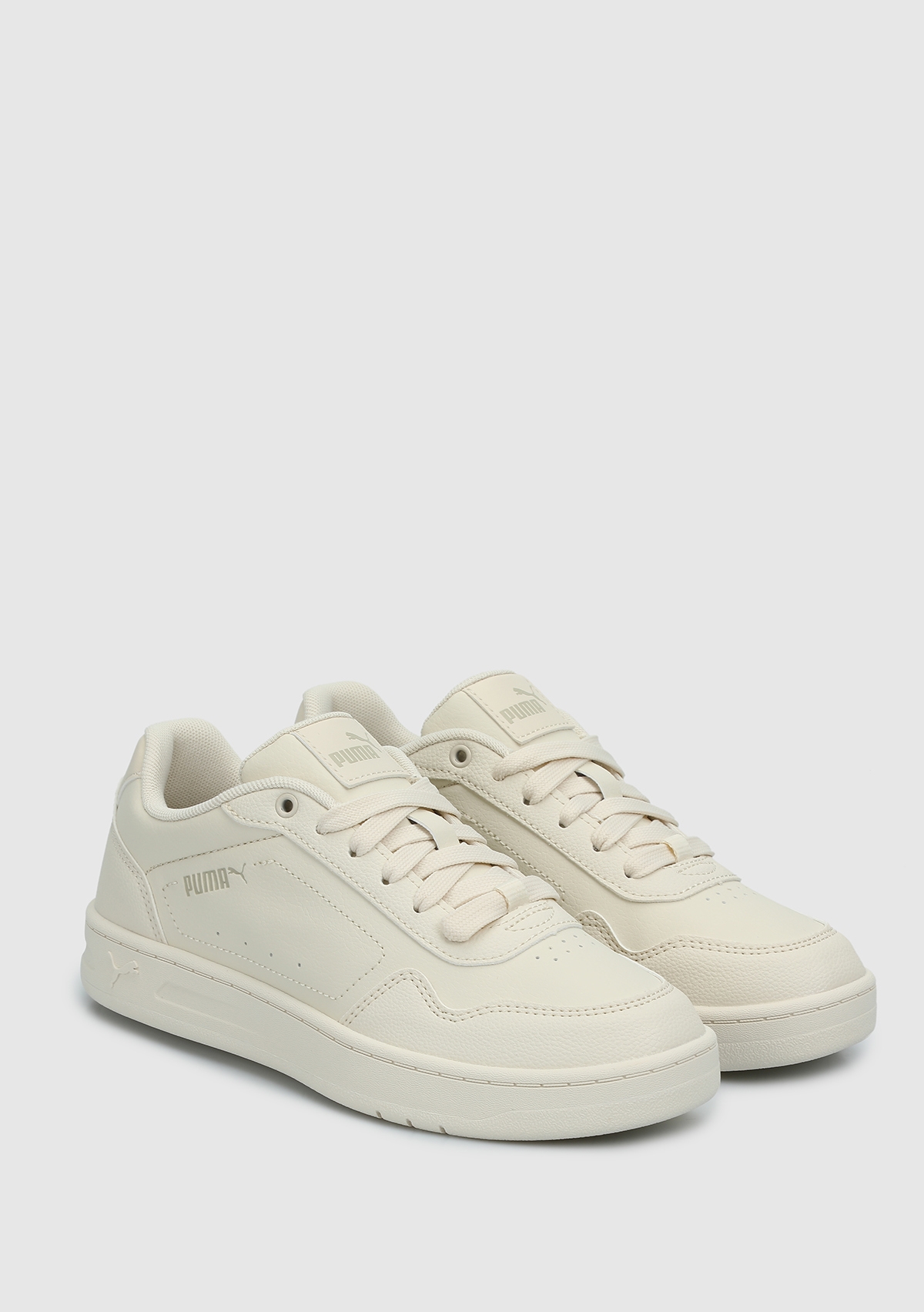 Puma Court Classy Sports Kadın Krem Sneaker