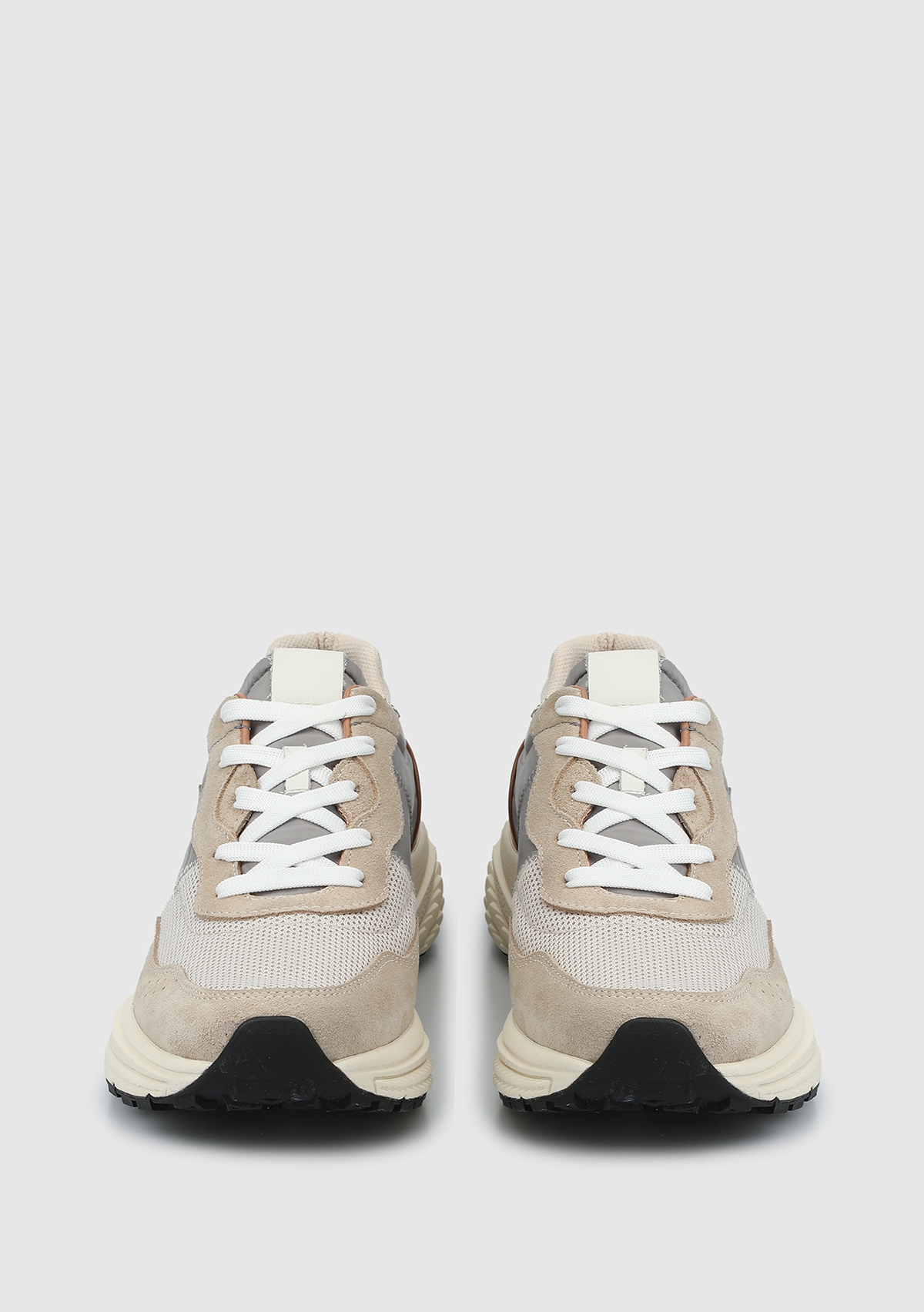 Provoq Bej Deri Erkek Sneaker