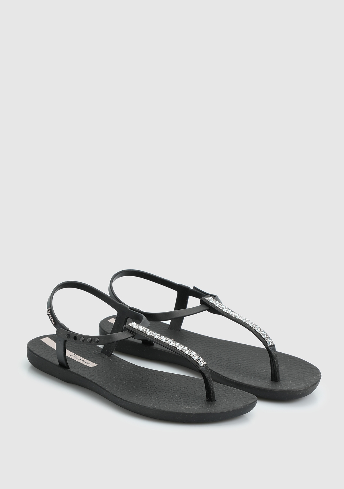 Siyah Kadın Düz Sandalet - Görsel 3