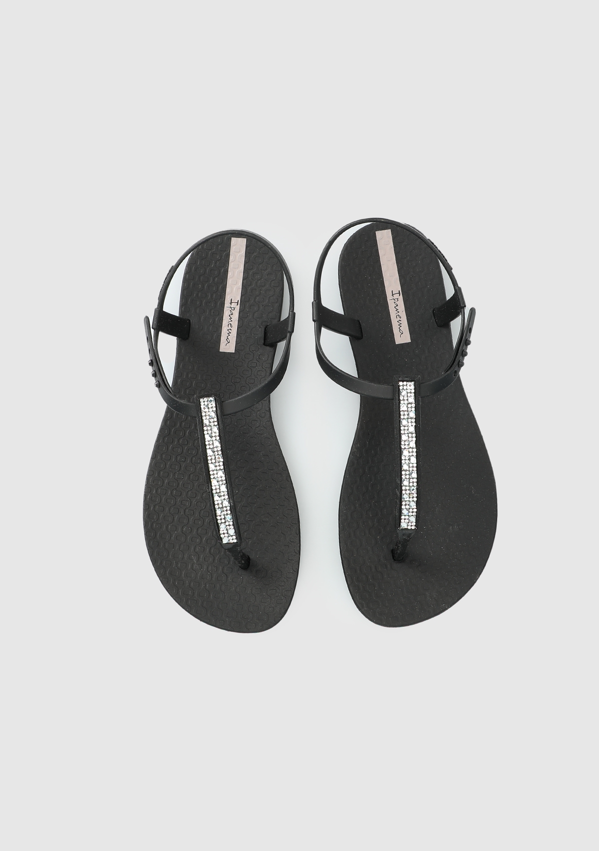 Siyah Kadın Düz Sandalet - Görsel 6