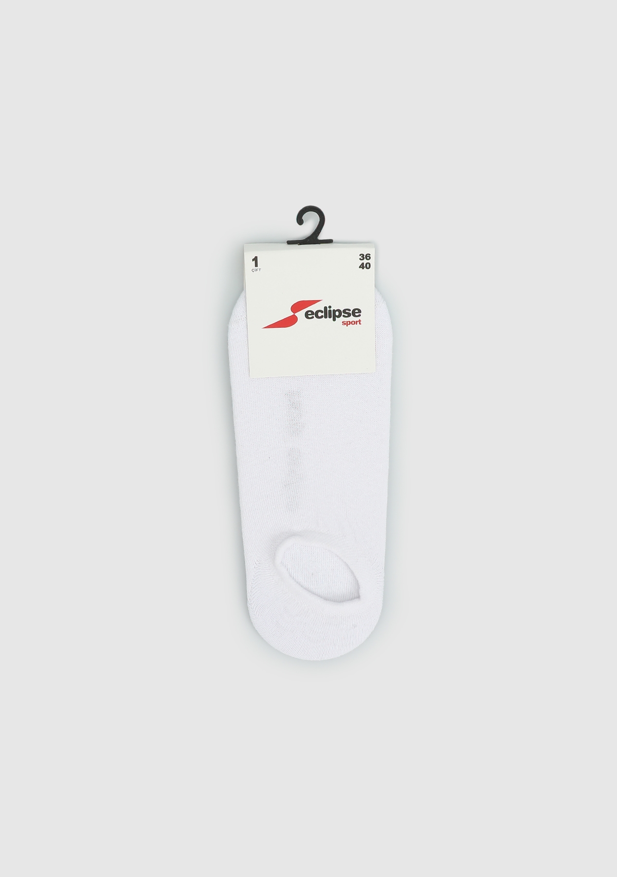 ECLIPSE SPORT Beyaz  Eclipse Sport ES001 Beyaz Sneaker Tekli Çorap