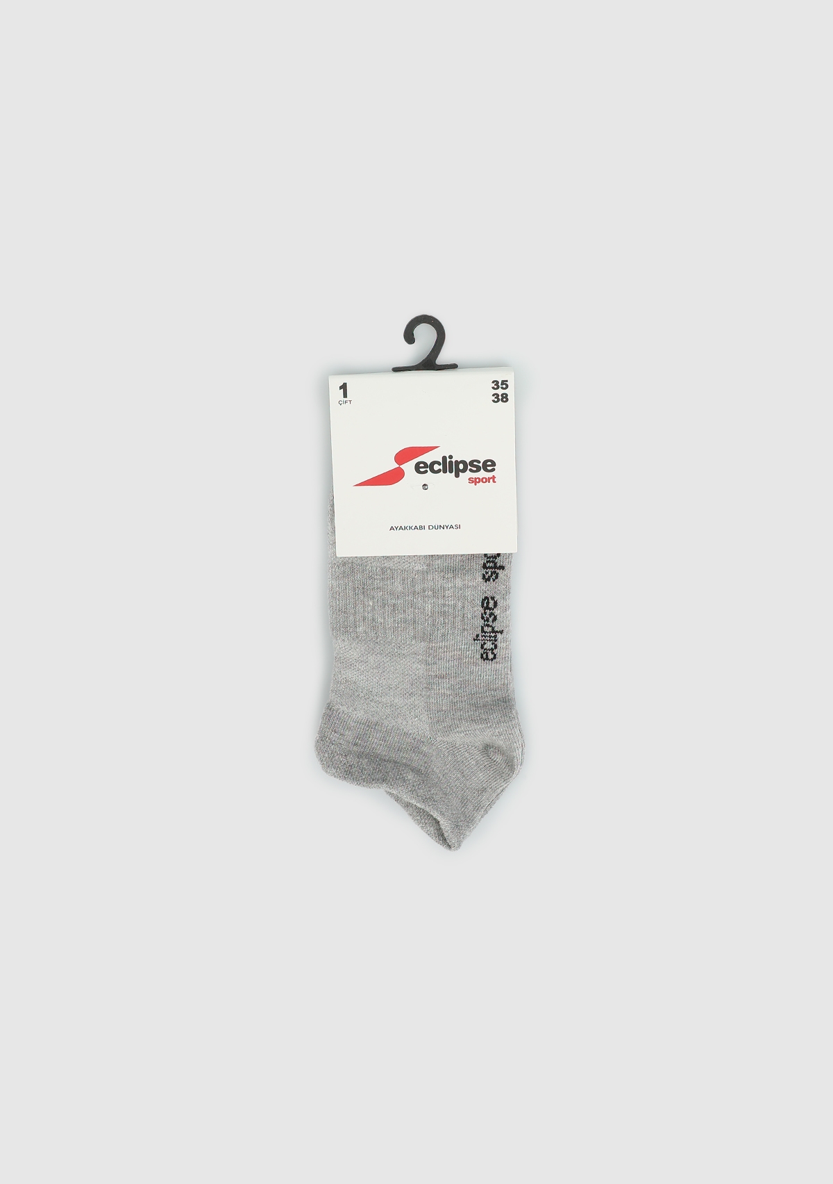 ECLIPSE SPORT Gri  Eclipse Sport ES003 Gri Patik Tekli Çorap
