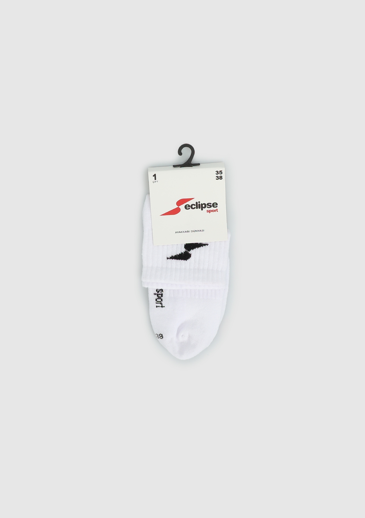 ECLIPSE SPORT Beyaz  Eclipse Sport ES004 Beyaz Quarter Tekli Çorap