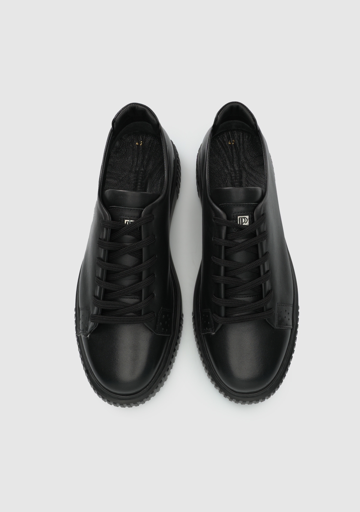 Provoq Siyah Deri Erkek Sneaker