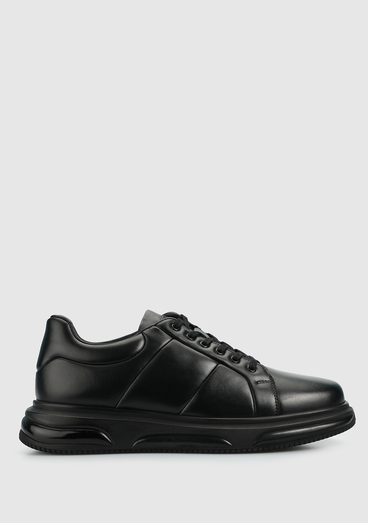 Provoq Siyah Deri Erkek Sneaker