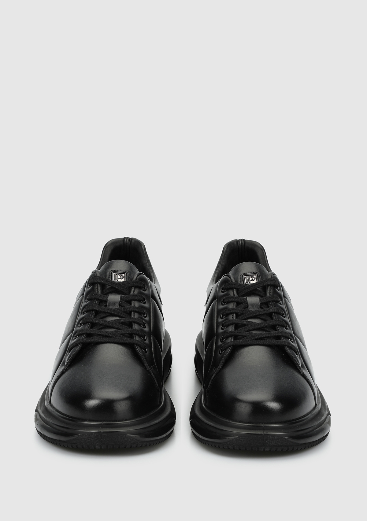 Provoq Siyah Deri Erkek Sneaker