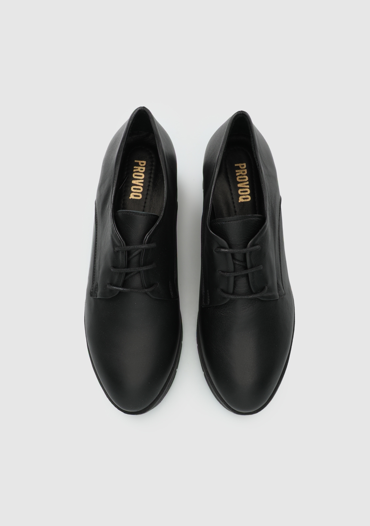 Siyah Deri Kadın Ayakkabı - Görsel 6