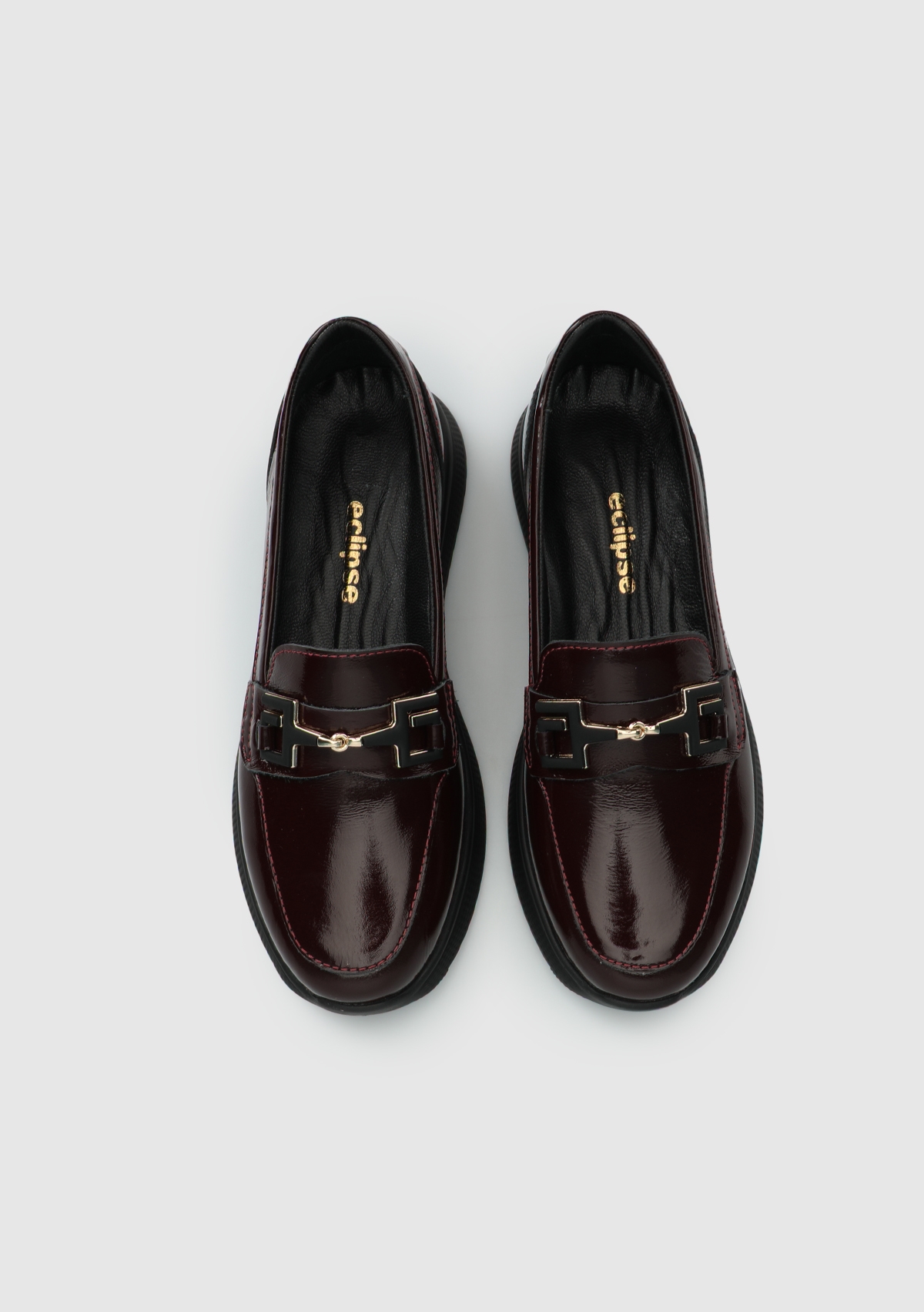 Bordo Deri Kadın Ayakkabı - Görsel 6