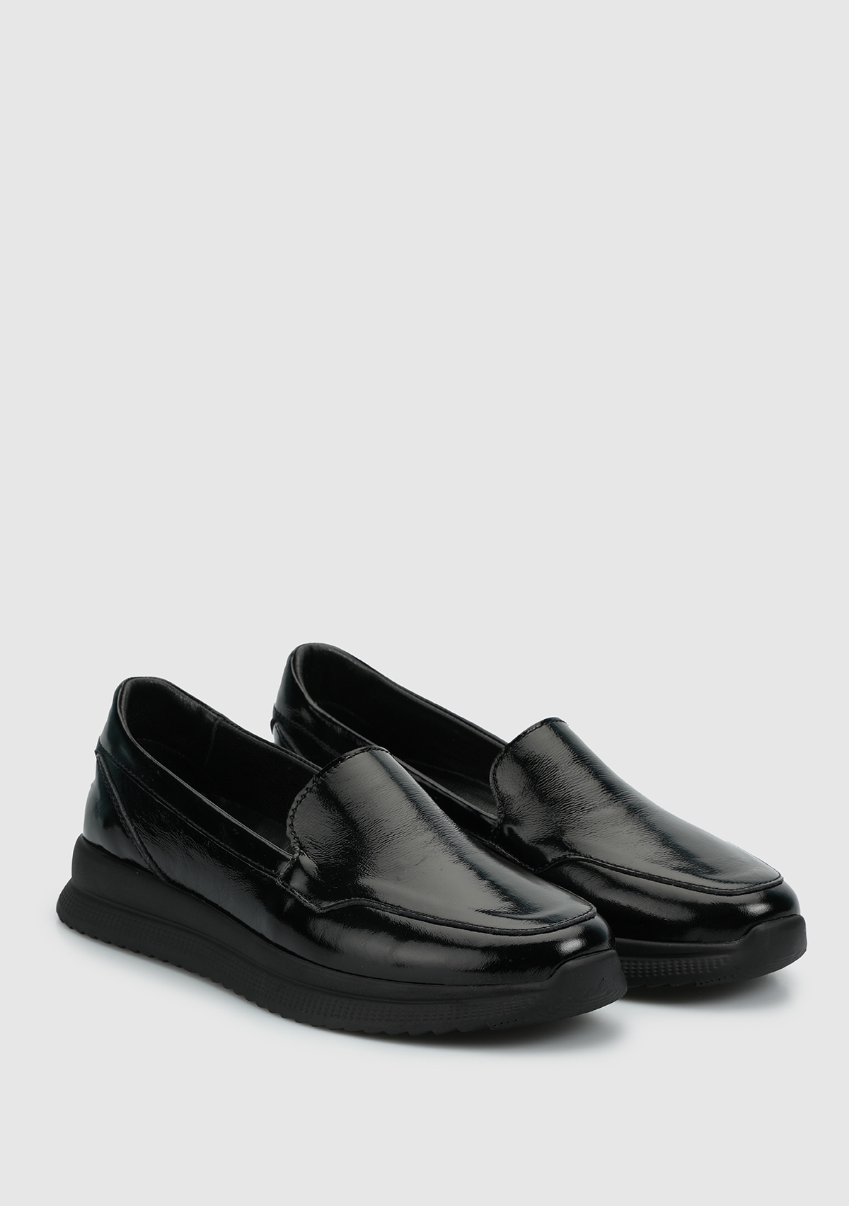 Siyah Deri Kadın Ayakkabı - Görsel 3