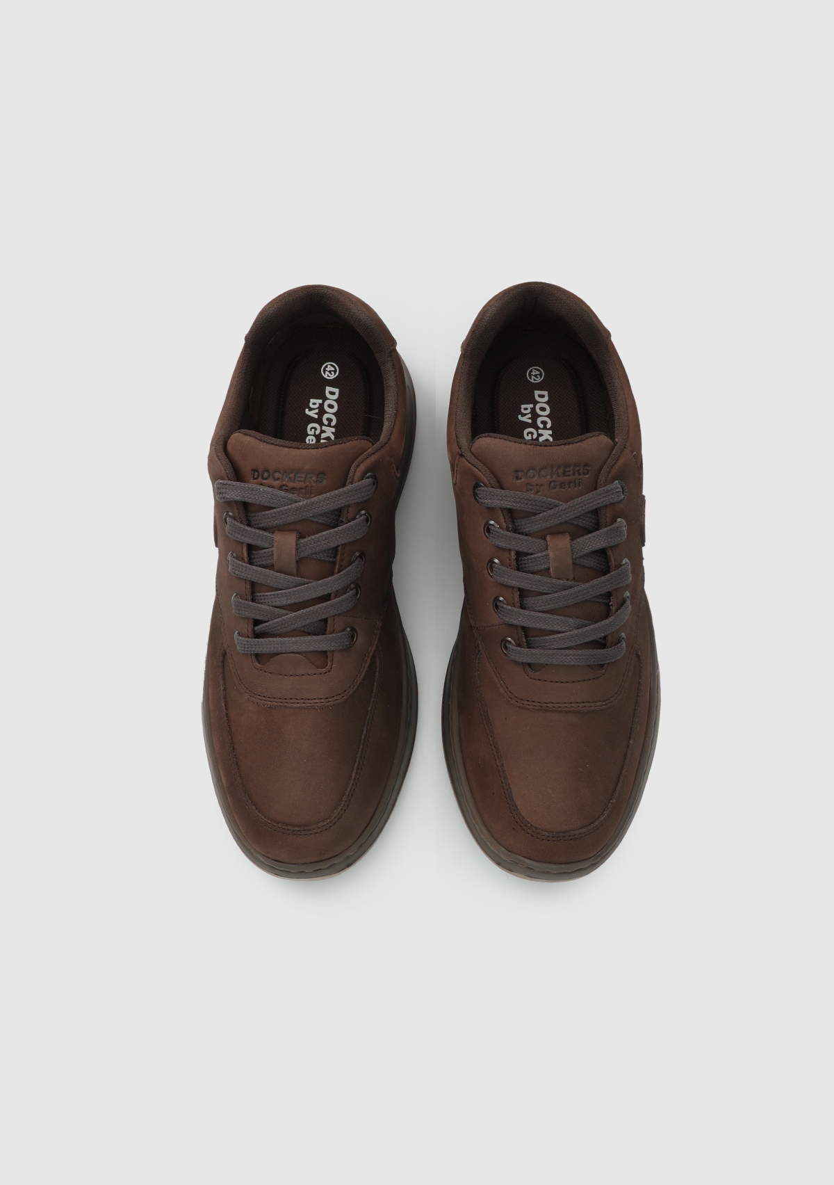 Kahve Deri Erkek Sneaker - Görsel 6