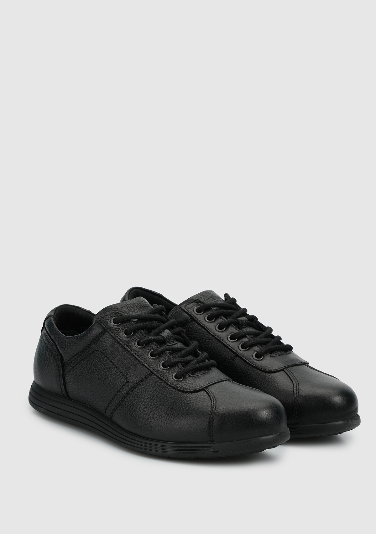 Siyah Deri Erkek Sneaker - Görsel 3