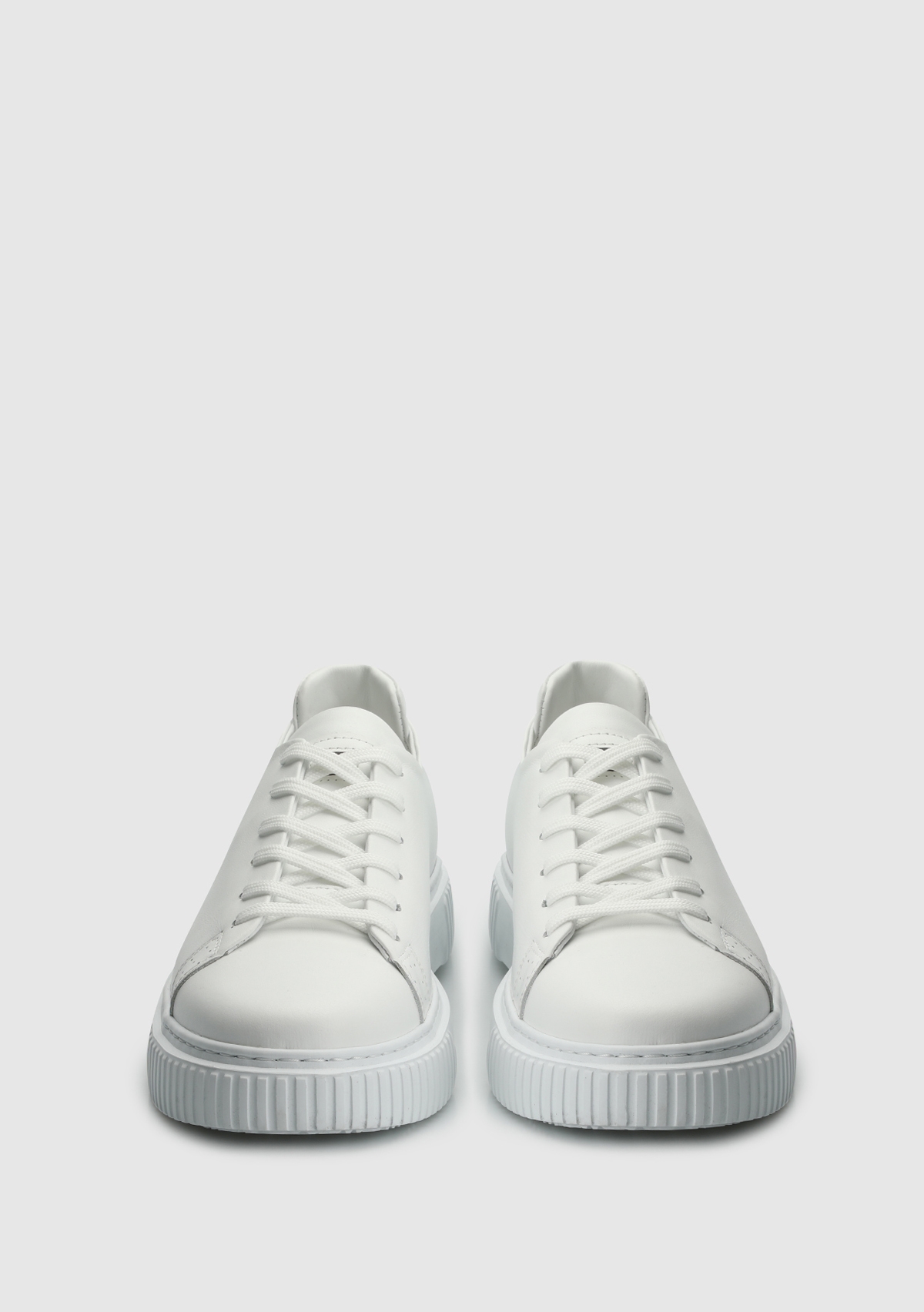 Beyaz Deri Erkek Sneaker - Görsel 4