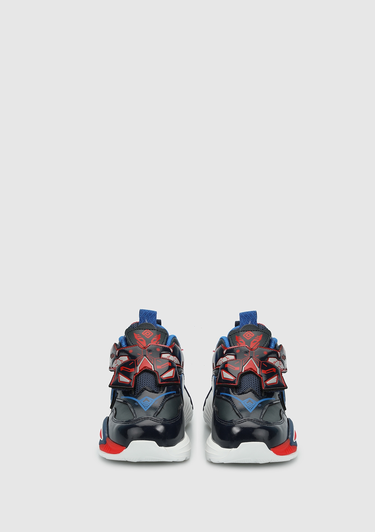 Lacivert-Kırmızı Erkek Çocuk Sneaker - Görsel 4