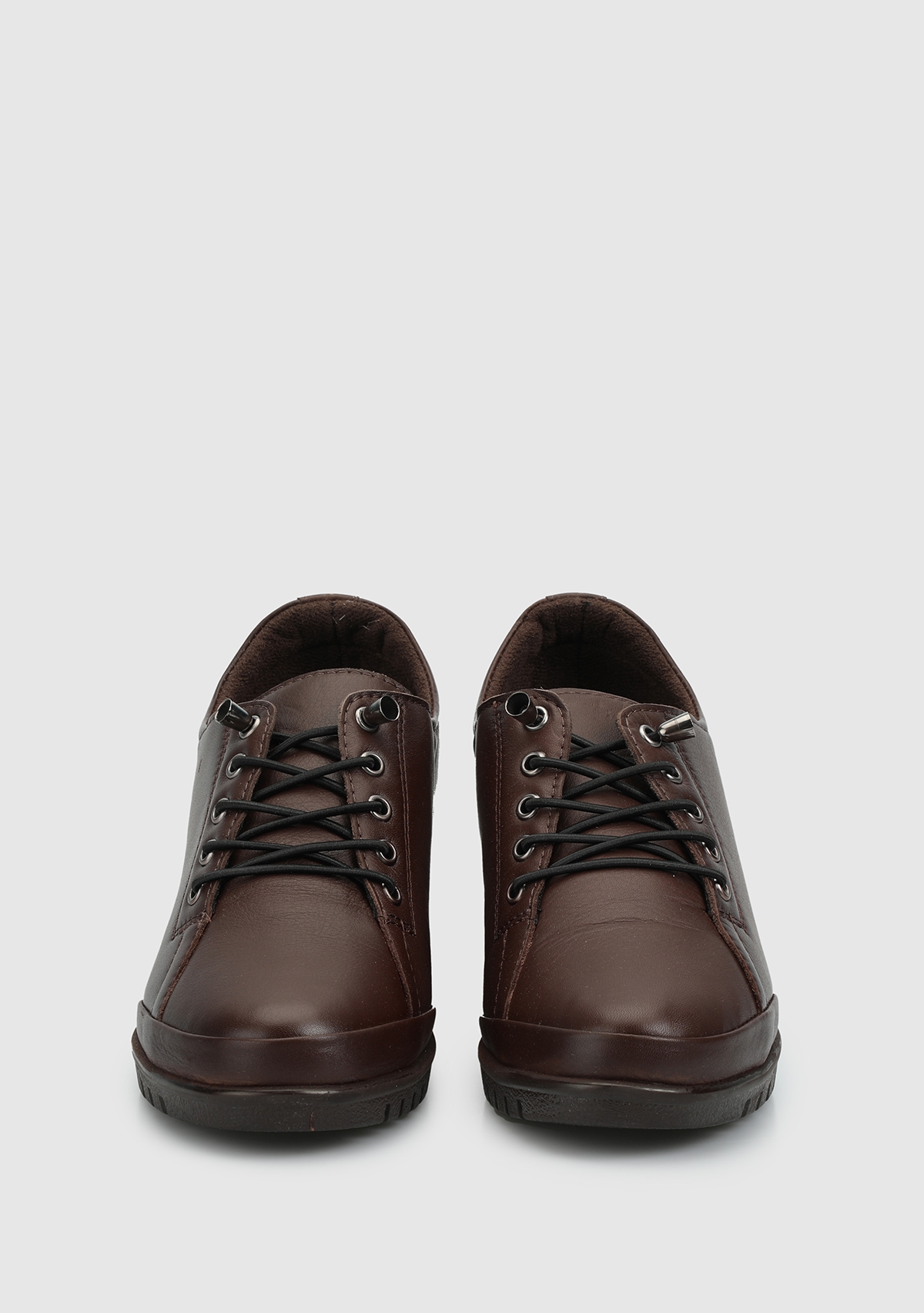 Kahve Deri Kadın Ayakkabı - Görsel 4