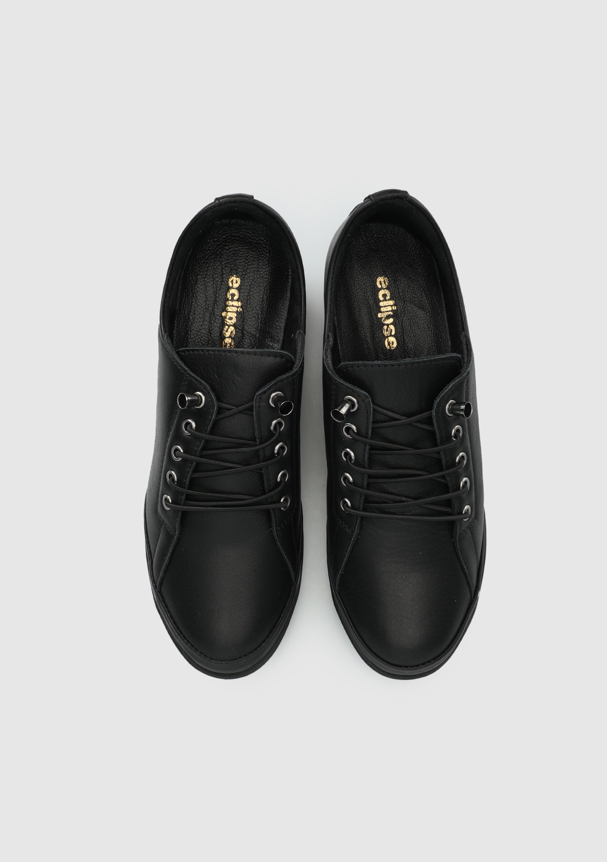 Siyah Deri Kadın Ayakkabı - Görsel 6