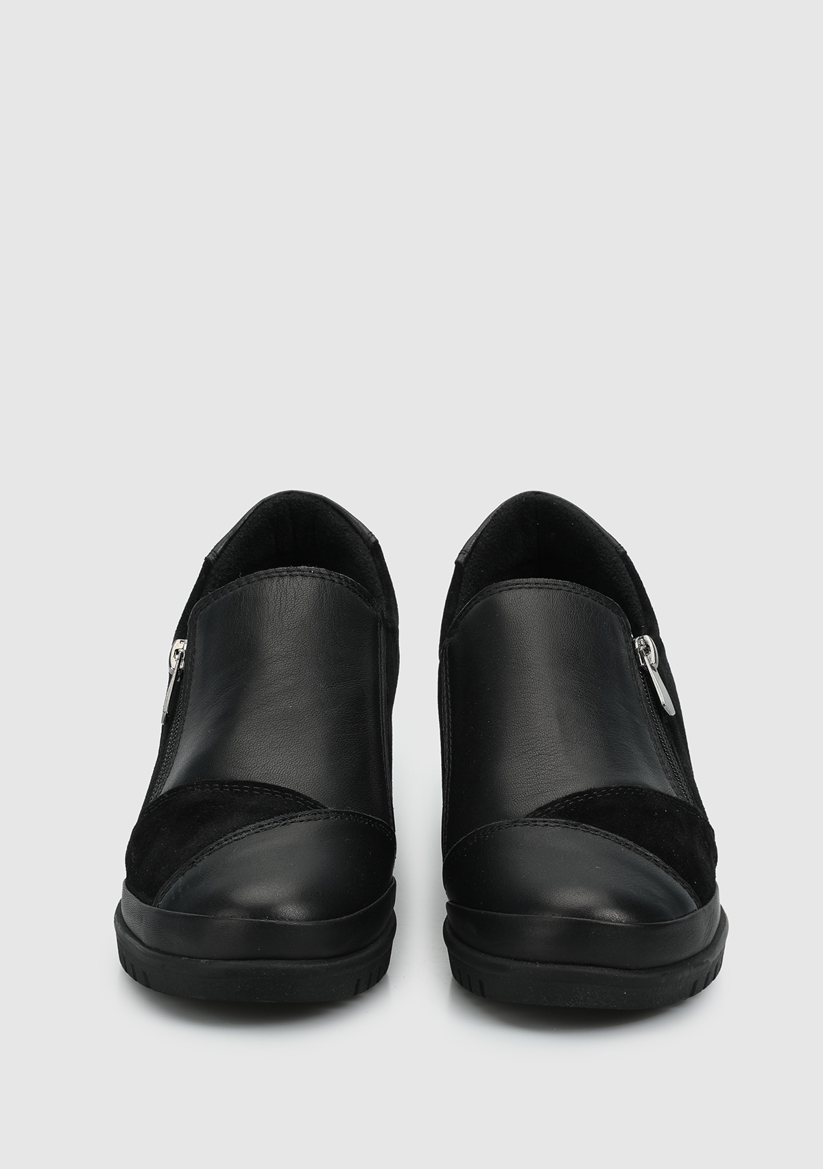 Siyah Deri Kadın Ayakkabı - Görsel 4