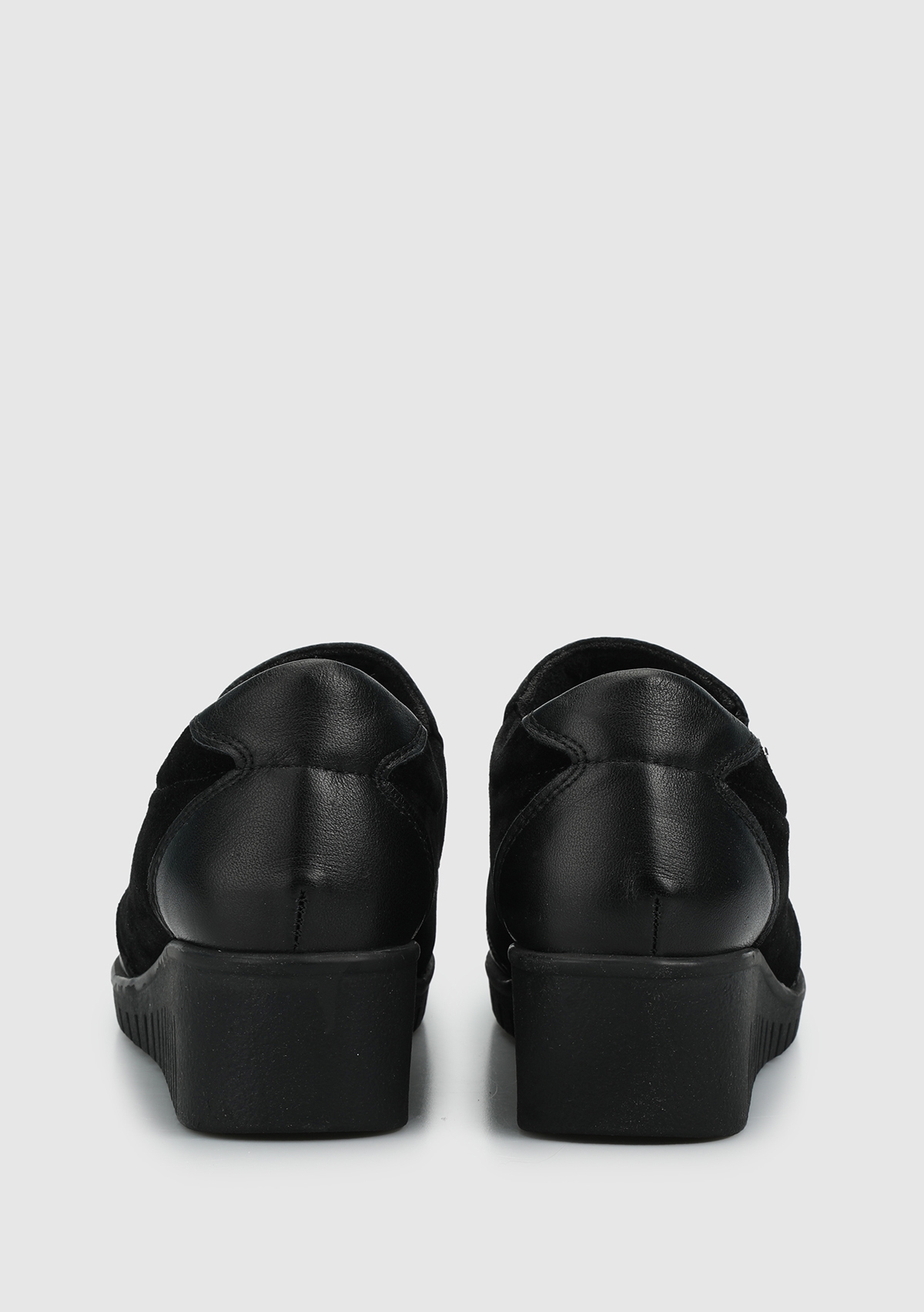 Siyah Deri Kadın Ayakkabı - Görsel 5