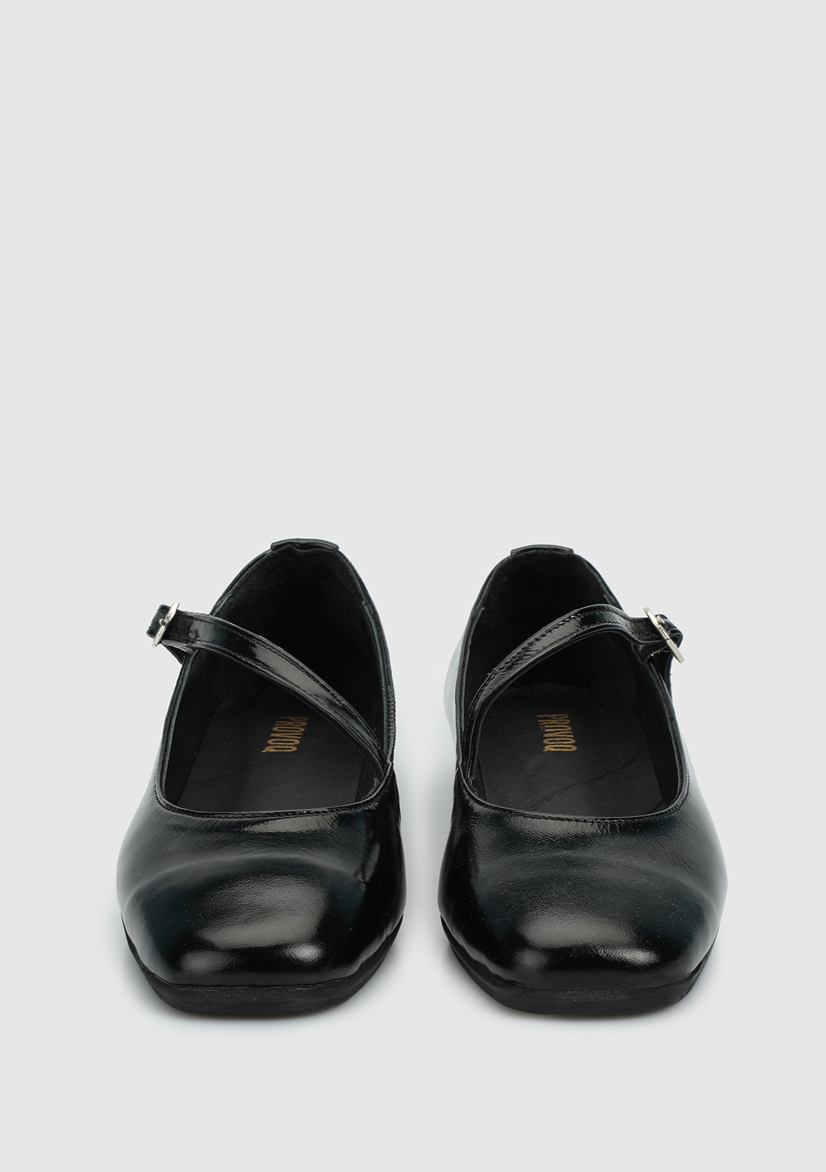 Siyah Deri Kadın Ayakkabı - Görsel 4