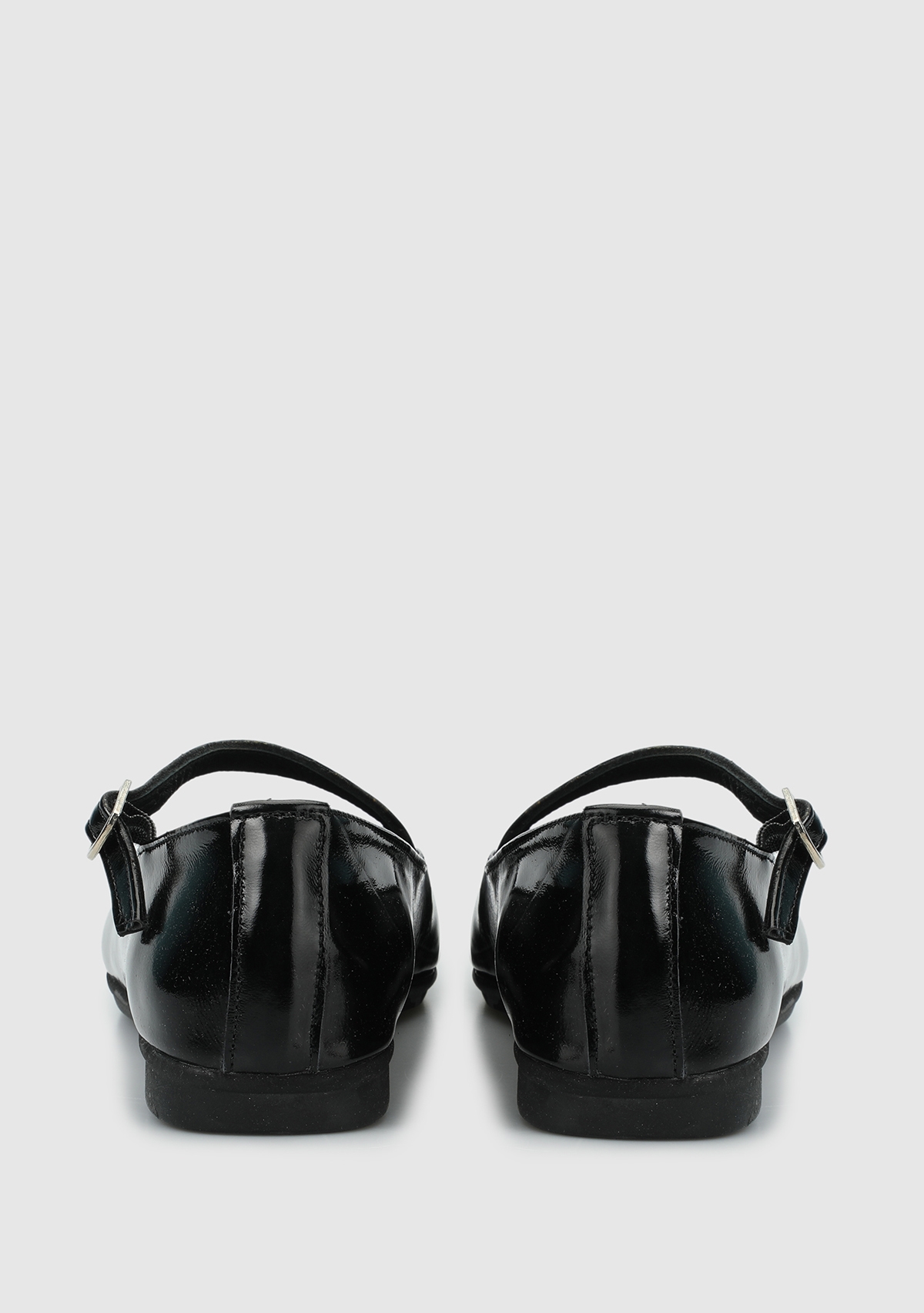 Siyah Deri Kadın Ayakkabı - Görsel 5