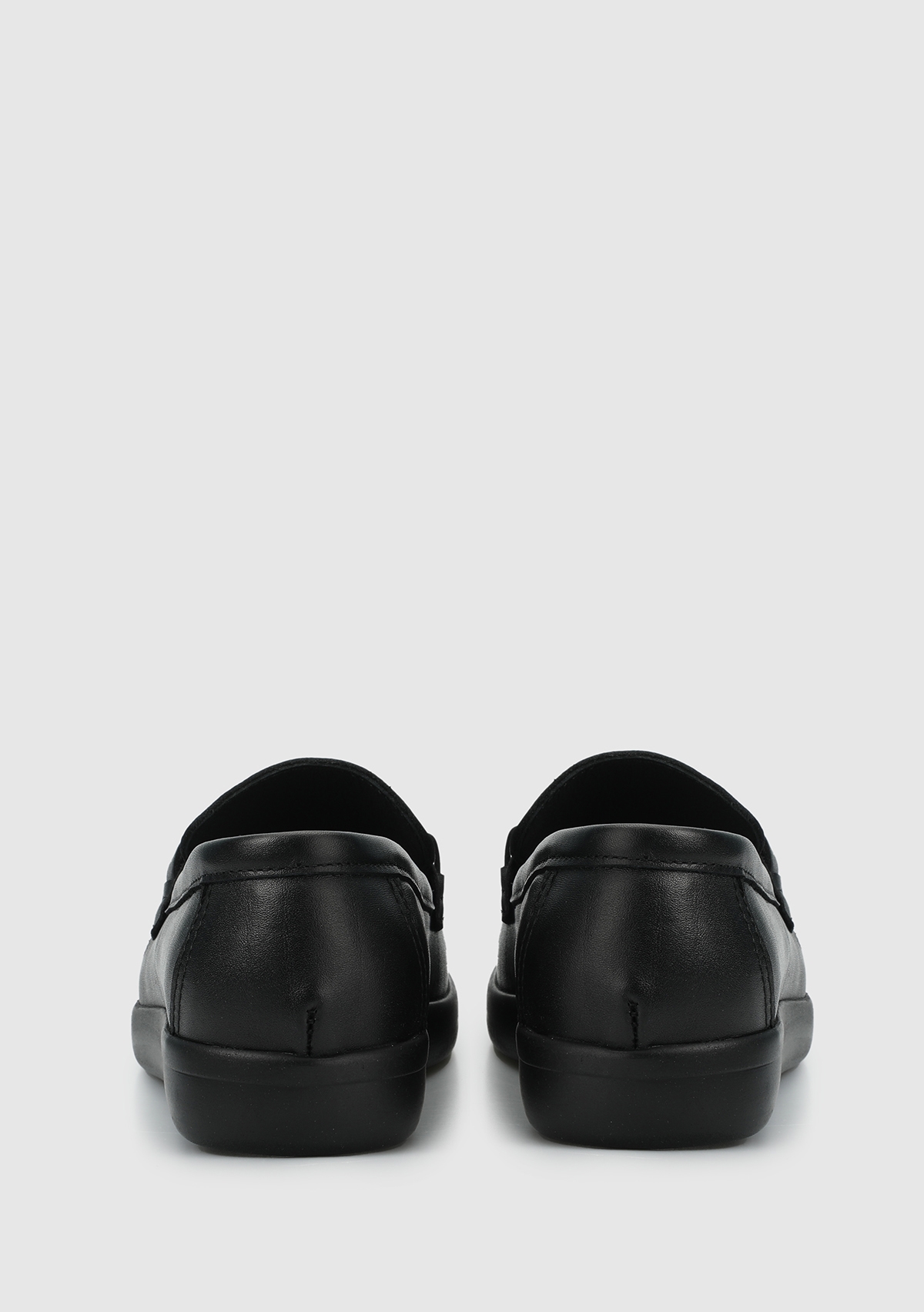 Siyah Deri Kadın Ayakkabı - Görsel 5