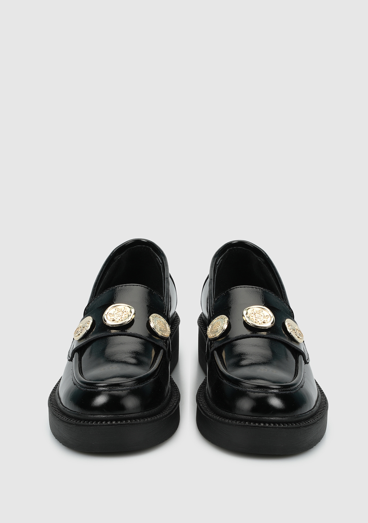 Siyah Deri Kadın Ayakkabı - Görsel 4