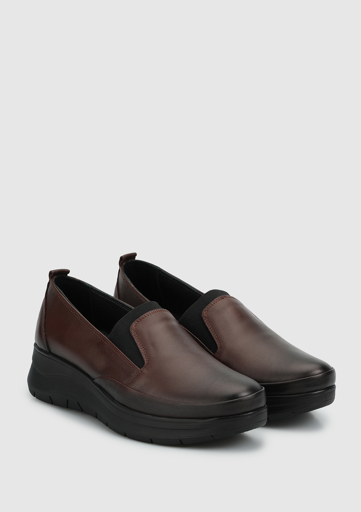 Kahve Deri Kadın Ayakkabı - Görsel 3