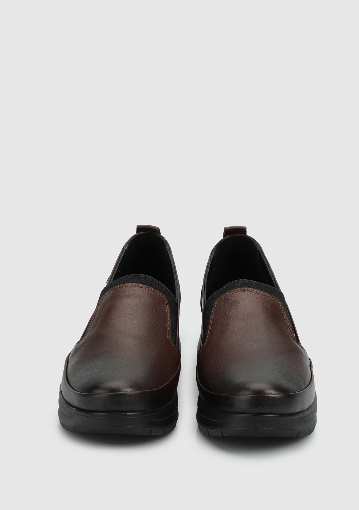 Kahve Deri Kadın Ayakkabı - Görsel 4