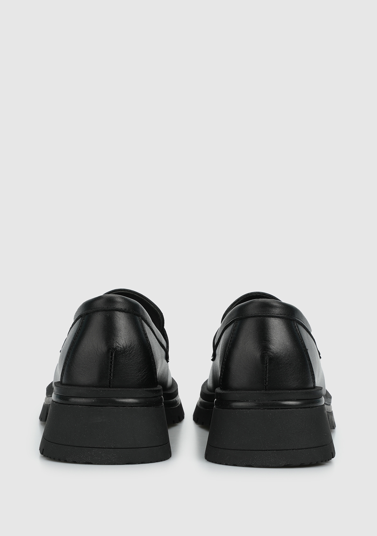 Siyah Deri Kadın Ayakkabı - Görsel 5