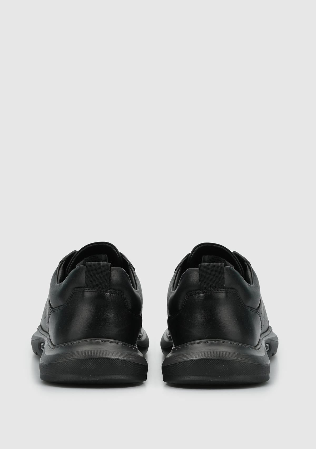 Siyah Deri Erkek Sneaker - Görsel 5