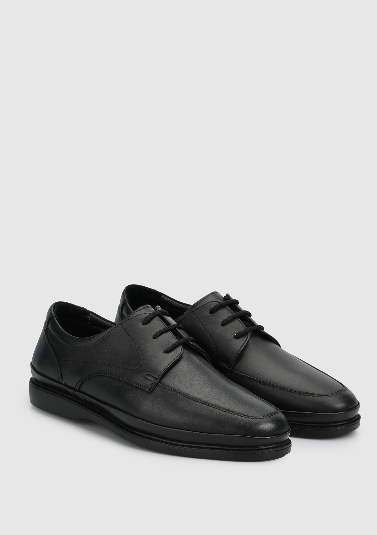 Siyah Deri Erkek Ayakkabı - Görsel 3