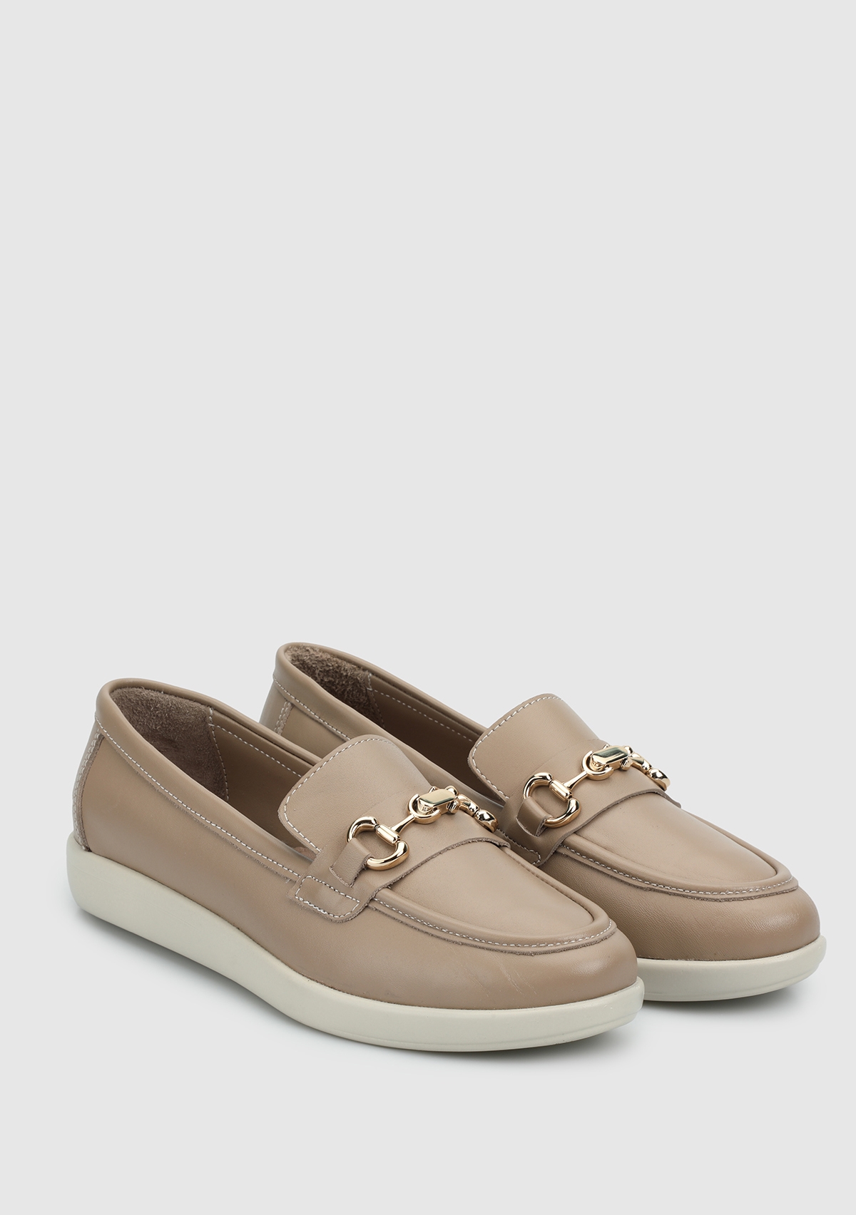 Vizon Deri Kadın Ayakkabı - Görsel 3