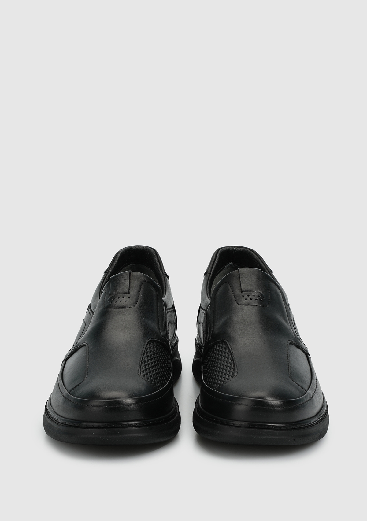 Siyah Deri Erkek Ayakkabı - Görsel 4