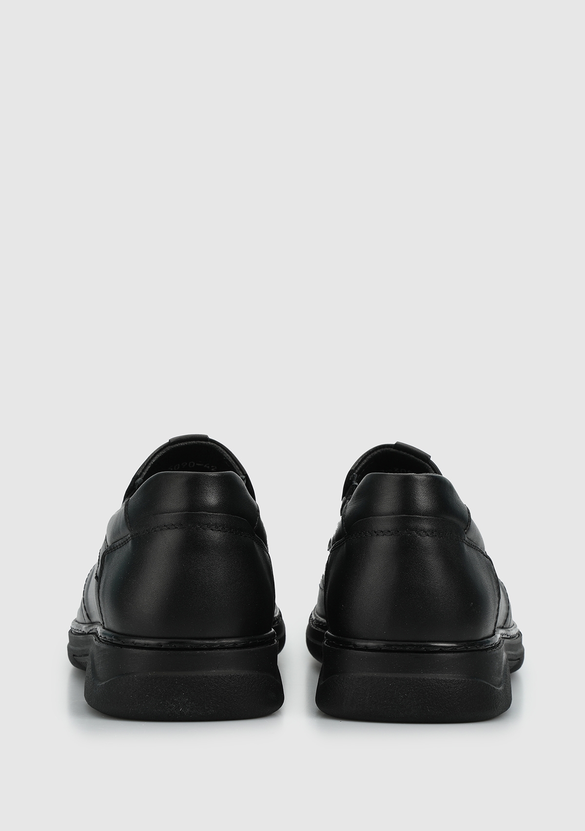 Siyah Deri Erkek Ayakkabı - Görsel 5